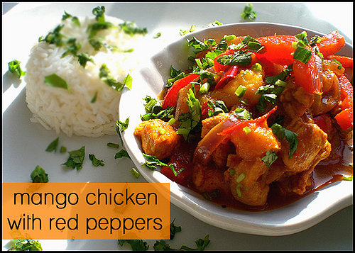 Yummy Link: Mango Chicken with Red Peppers