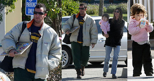 The Sandlers Spend Their Saturday Going Baldy