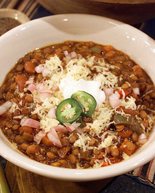 Sunday Dinner: Vegetarian Chili