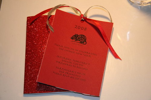 Come Party With Me: Chinese New Year — Invite