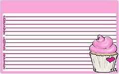 Yummy Link: Cute Cupcake Recipe Cards