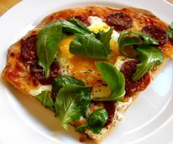 Yummy Link: Alice Waters Egg Topped Pizza