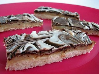 Yummy Link: Marbled Caramel Chocolate Slices