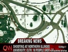 Headline: 17 Shot, 5 Dead at Northern Illinois University