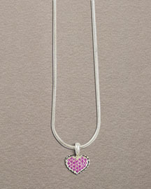 Lagos Pink Sapphire Heart Necklace ($175) Lagos Pink Sapphire Heart Necklace ($175)