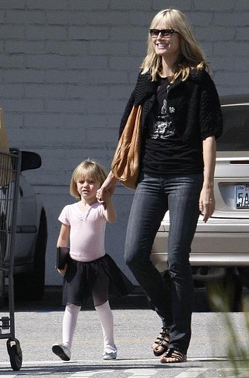 Project Runway's Heidi Klum and her mini–me daughter Leni went grocery shopping at 'Bristol Farms' in West Hollywood. Project Runway's Heidi Klum and her mini–me daughter Leni went grocery shopping at 'Bristol Farms' in West Hollywood.