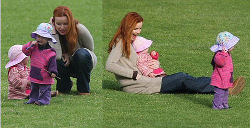 Marcia Cross and Her Twins