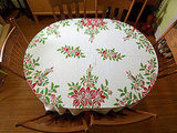vintage Christmas tablecloth