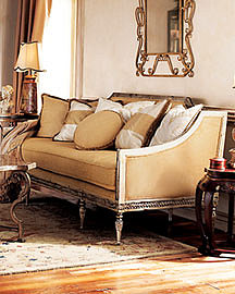 Golden Settee?-? Settees & Chaise?-? Neiman Marcus