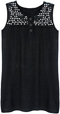 skyscraper at night tunic