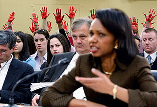 Picture It: Secretary Rice Testifies Before Anti-War Group