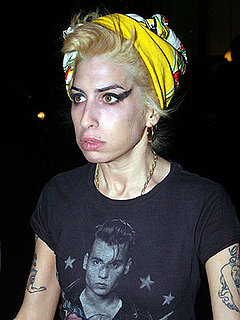 Amy Winehouse's bleached hair