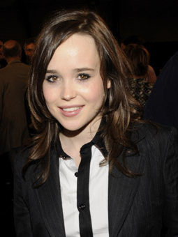 Ellen Page's hair and makeup at the Independent Spirit Awards