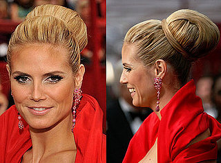 Heidi Klum at the Oscars: hair and makeup