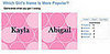 Play Our Which Girl's Name Is More Popular? Game!