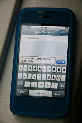 Would You Order a Pizza Via Text Message? Would You Order a Pizza Via Text Message?