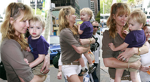 Penny Lancaster Strolls Around Sydney With Son Alastair