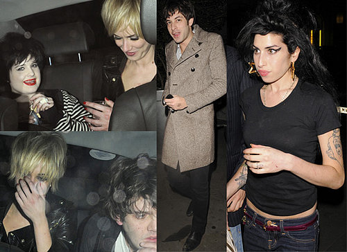 Amy Winehouse, Mark Ronson, Kelly Osbourne and Kimberly Stewart Party At Bungalow 8