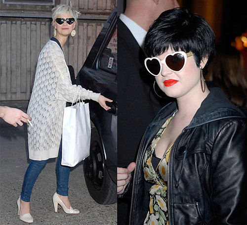 London Fashion Week, Autumn 2008: Kelly Osbourne and Pixie Geldof at Topshop Unique
