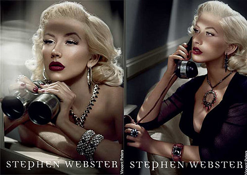 Fab Ad: Christina Aguilera Channels Old School Glamour for Stephen Webster Ad
