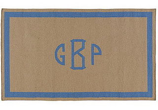Would You Dress Your Floors in Monogrammed Rugs?