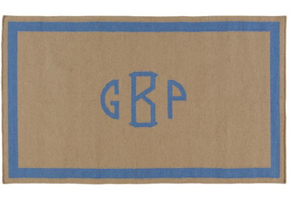 Would You Dress Your Floors in Monogrammed Rugs?