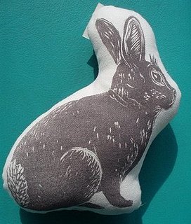 Etsy Find: Block Print Bunny Stuffie