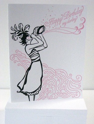 The Card Shop: Letterpress Birthday Card