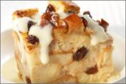 Cinnamon Raisin Bread Pudding with Vanilla Pudding Sauce Cinnamon Raisin Bread Pudding with Vanilla Pudding Sauce