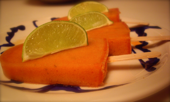 Recipe for Cantaloupe and Cucumber Paletas (Popsicles) Recipe for Cantaloupe and Cucumber Paletas (Popsicles)