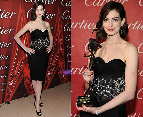 Anne Hathaway At Palm Springs International Film Festival Awards Gala