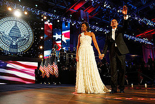 Michelle Obama in a White Jason Wu Gown at the Inaugural Ball