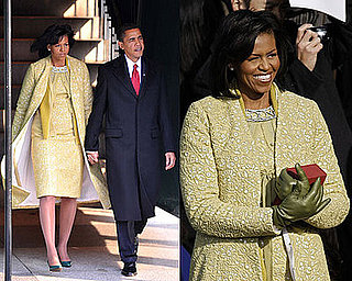 Michelle Obama in Yellow Isabel Toledo at the 2009 Presidential Inauguration