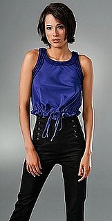 Fab Finger Discount: Larsen Gray Bellara Crop Braid Tank 