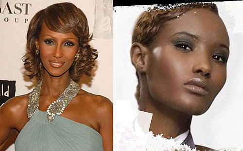 Model Clones: Fatima from America's Next Top Model + Iman 