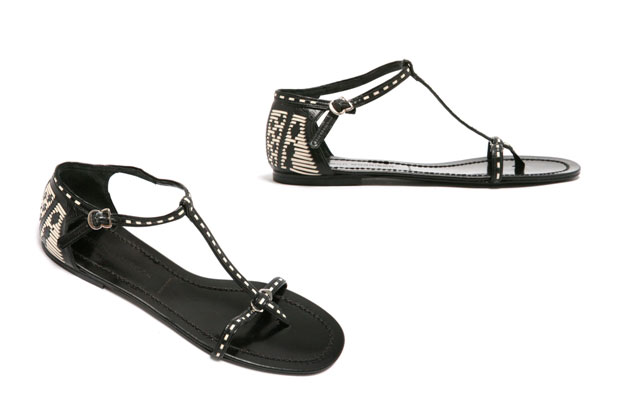Fabworthy: Sigerson Morrison Weave T-Strap Sandal Fabworthy: Sigerson Morrison Weave T-Strap Sandal