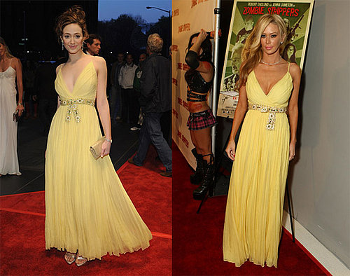 Who Wore it Better? Jenna Jameson and Emmy Rossum in Dior Pleated Gown