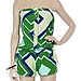 T-Bags Terrycloth bandeau playsuit