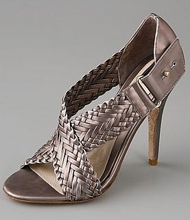 Double The Look For Less: L.A.M.B. Bronze Woven Gala Sandals 