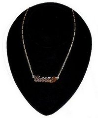 Fabworthy: Custom Carrie Nameplate Necklace 