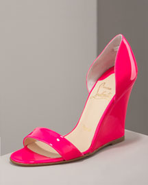 Christian Louboutin Patent d'Orsay Wedge Christian Louboutin Patent d'Orsay Wedge
