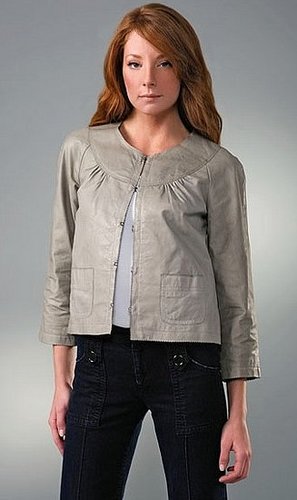 Generra Cropped Leather Jacket Generra Cropped Leather Jacket