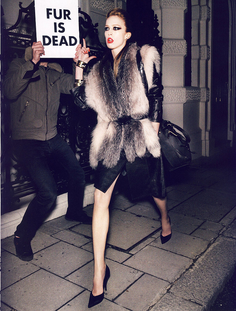Paris Vogue's Carine Roitfeld Stands Up Against Anti-Fur Paris Vogue's Carine Roitfeld Stands Up Against Anti-Fur