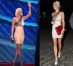 Who Wore It Better? Herve Leger One-Shoulder Dress 