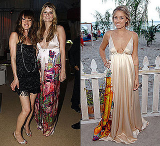 Lauren Conrad and Mischa Barton in Roberto Cavalli maxi dress