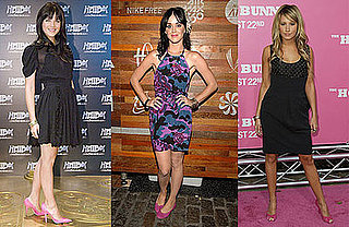 Selma Blair, Katy Perry, and Ashley Tisdale Wearing Pink Shoes