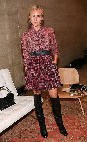 Diane Kruger Attends Tommy Hilfiger's Fashion Show at New York Fashion Week 2008-09-15 06:00:08