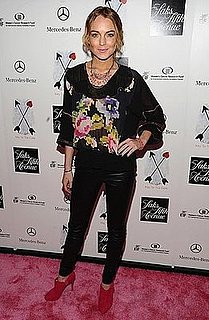 Lindsay Lohan Attends 10th Annual Key to the Cure Charity Event in Matthew Williamson