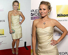 Kristen Bell Wears a Strapless Ivory Monique Lhuillier to Hollywood Life's 5th Annual Hollywood Style Awards