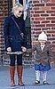 Michelle Williams in a Jeffrey Monteiro Pea Coat With Daughter Matilda in NYC